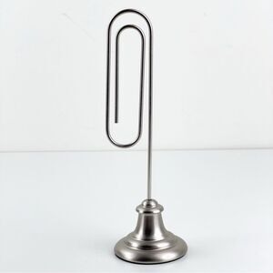 Pottery Barn Large Oversized paper clip note bill receipt Letter holder